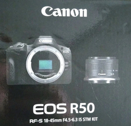 Canon EOS R50 Mirrorless Vlogging Camera with RF-S 18-45mm f/4.5-6.3 IS STM Lens Kit