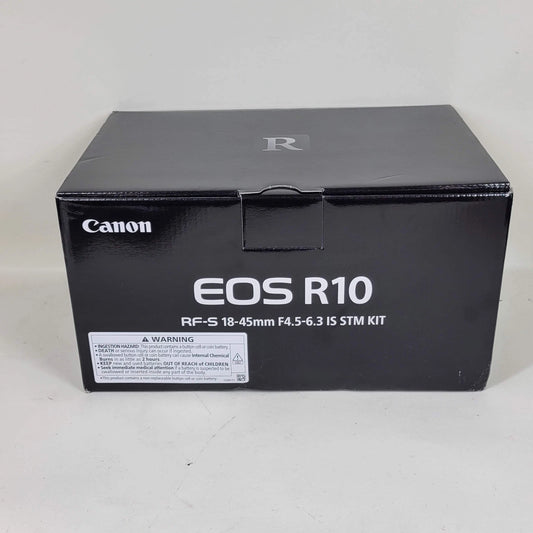 Canon EOS R10 24.2MP Mirrorless Camera with RF-S 18-45mm f/4.5-6.3 IS STM Lens Kit